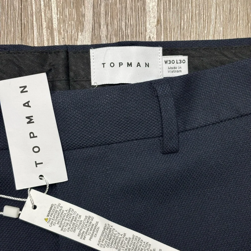 Topman Dark Blue Dress pants